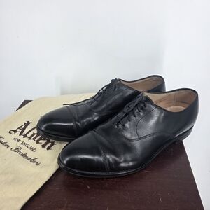 Alden Plain Toe Balmoral Oxford Black;USA Dress Shoes Size 11.5 Msrp $695